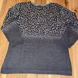 Talbot’s Animal Print Merino Wool Sweater